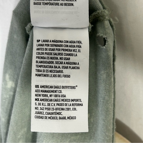 American Eagle Distressed Deconstructed Gorpcore Grunge Ruffle Flounce Top Sz S - Picture 6 of 11